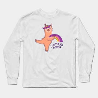 Cute Llama No Drama Long Sleeve T-Shirt